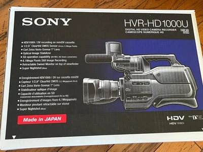 Sony HVR-HD1000U 1080i MiniDV Camcorder - Image 1 of 4