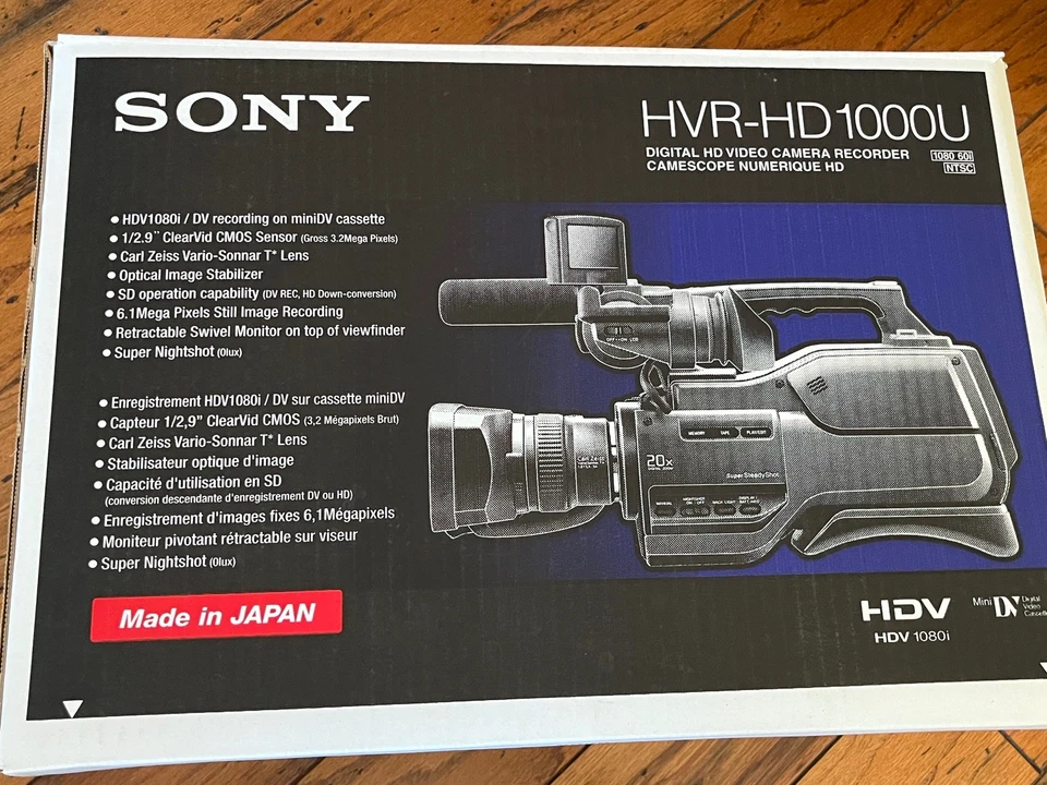 Sony HVR-HD1000U 1080i MiniDV Camcorder - Image 1 of 4
