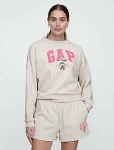Gap X Disney Minnie Mouse Oversized Sweatshirt Size Lg NWT RT$59.99 - Picture 1 of 9