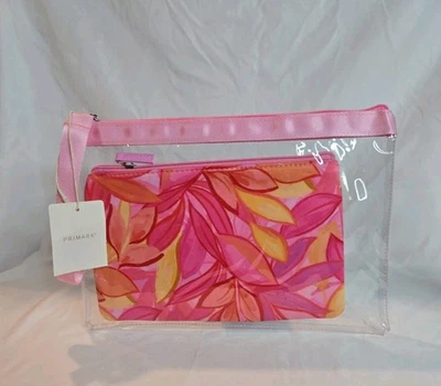 Estuche de Maquillaje Primark Mujer 2 Piezas Transparente Y Floral Viaje Foto 1 de 4