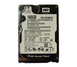 Western Digital 160GB WD1600BEKT 7200RPM 16MB 2.5" SATA Laptop HDD Hard Drive - Afbeelding 1 van 4
