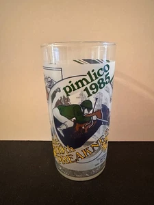 Preakness Stakes 110th Official Preakness Glass Pimlico 1985 Baltimore MD - Imagen 1 de 2