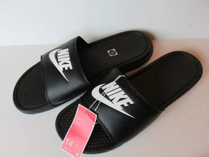 NEW Nike Benassi JDI Black/White Men's Slides Sandals - SIZE 14 (343880-090) - Picture 1 of 8