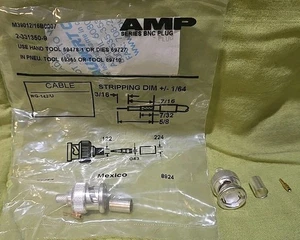 5 NUOVISSIME 2-331350-9 AMP SERIE BNC SPINA MASCHIO PIN CONNETTORE PTFE - Foto 1 di 10