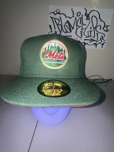 Hat Club Exclusive New Era Watermelon New York Mets Fitted 7 1/4 DS - Picture 1 of 8