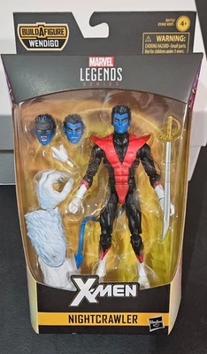 Figura de acción Hasbro Marvel Legends 2019 X-Men Nightcrawler Wendigo BAF de 6 pulgadas Foto 1 de 2