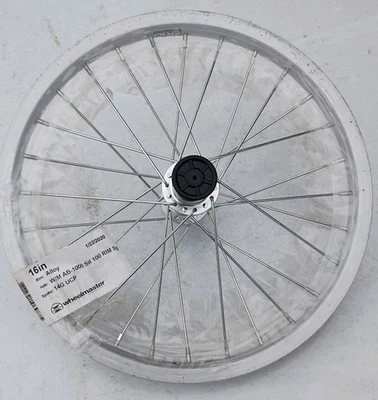 Wheel Master 16in Juvenile Front B/O 3/8inx100mm W/M AB-1000 Rim Brake Silver - Image 1 of 4
