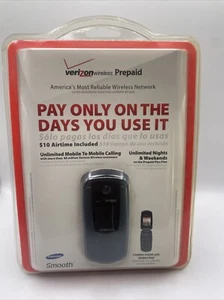 Verizon Samsung Smooth Prepaid Phone Unlimited Talk Text & Web New Sealed! - Picture 1 of 17