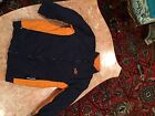 Boy's Puma Orange And Navy Reversible Zip Up Fleece Lined Heavy Coat Size S