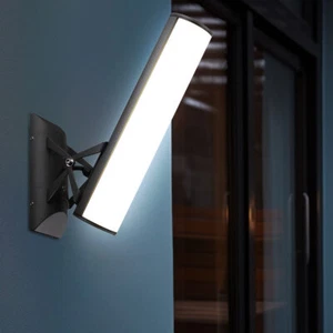Wandleuchte Wandlampe Außenleuchte Terrassenlampe Alu Balkonlampe beweglich LED - Bild 1 von 7