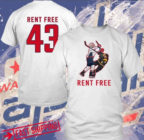 WASHINGTON CAPITALS TOM WILSON RENT FREE 43 T-SHIRT ALL SIZE S-3XL Cover