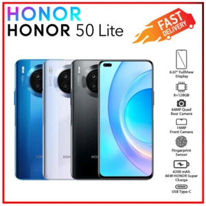 (New&Unlocked) HONOR 50 Lite 8GB+128GB Dual SIM Quad Cam Android Mobile Phone - Picture 1 of 6