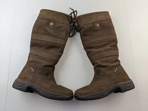 Dublin River Boot Women US 7.5 M Brown Nubuck Leather Tall Waterproof Classic - Picture 1 of 12