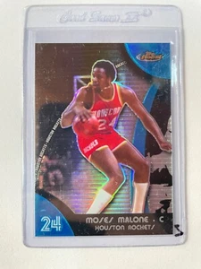 2007-08 Topps Finest Moses Malone Blue Refractor #67/199 Sala de estar - Imagen 1 de 1