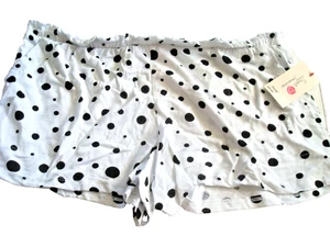 Ladies Pajama Shorts Dots Pockets Size Medium NEW - Picture 1 of 2