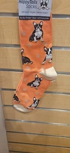 Happy Tails Boston Terrier Socks Pet Lovers One Size Fit Most - Picture 1 of 3
