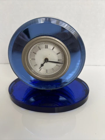 Vintage Cobalt Blue Clock Cover