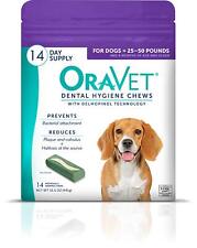 Dental Chews for Dogs, Oral Care and Hygiene Chews (Medium Dogs, 25-50 lbs.) ...