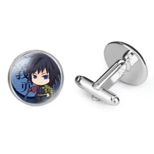 Demon Slayer Manschettenknöpfe - Anime - Giyu Tomioka SCHNELLE & KOSTENLOSE LIEFERUNG - GESCHENK - Bild 1 von 2