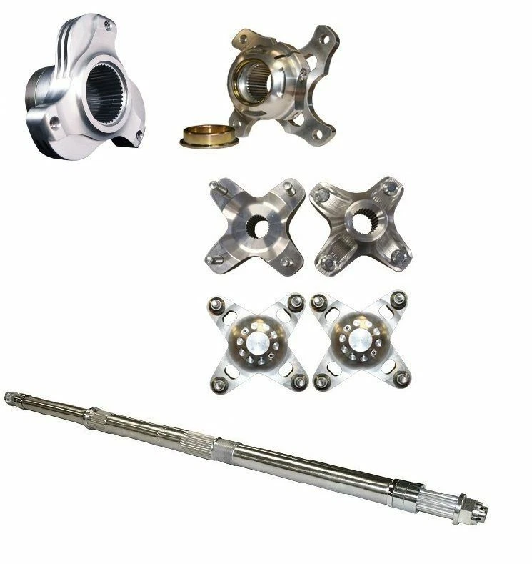 Eje Lonestar Axcalibar + Bujes de freno de rueda delantera trasera + Tuerca de bloqueo Suzuki LTR450 Foto 1 de 1