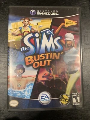The Sims Bustin’ Out - Nintendo GameCube - Game, Case, & Manual - TESTED WORKS - Image 1 of 4