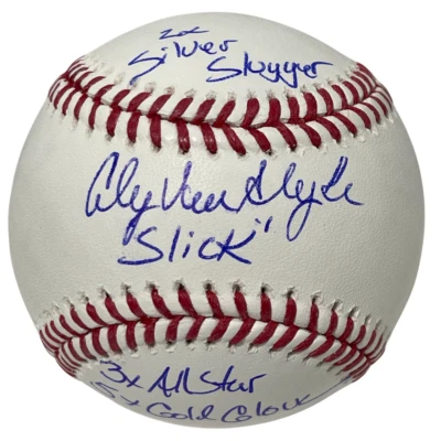 Andy Van Slyke Signed Autographed ROMLB Baseball 3x Insc Beckett Witness BAS COA - Image 1 of 4