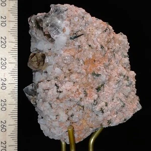 Rutilated Quartz w/ Riebeckite needle inclusions on gneiss matrix 0.24kg - Picture 1 of 9