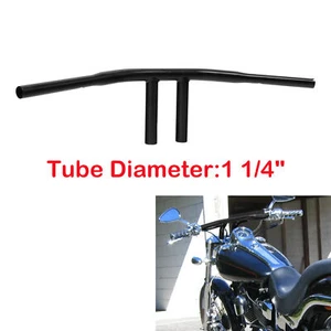8" Rise T-Bar 1 1/4'' Handlebar Fit For Harley Dyna Street Bob FXDB Softail FXST - Picture 1 of 9