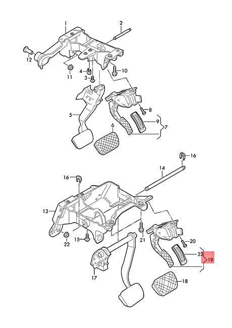 OEM AUDI A8 S8 quattro Accelerator Pedal With Electronic Module 4N2723523D — 第 1/1 张图片