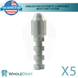 5 analógicos para sistema de varias unidades dentales Osstem® TS Hiossen® ET laboratorio hexagonal compatible - Imagen 1 de 3