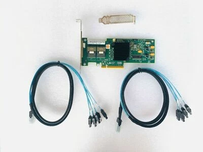 LSI 6Gbps SAS HBA LSI 9200-8i IT Mode ZFS FreeNAS unRAID + 2*SFF8087 SATA - Bild 1 von 4