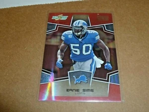 2008 Score Select RED ZONE Parallel Ernie Sims Detroit Lions #24/30 - Picture 1 of 1