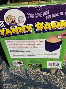 THE FANNY BANK Shaped Like Bottom BIGMOUTH TOYS 6 FART SOUNDS - Picture 1 of 3