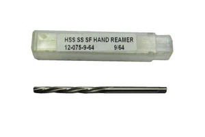 RDGTOOLS 9/64" HAND REAMER / STANDARD SPIRAL FLUTE MILLING ENGINEERING TOOLS - Picture 1 of 1