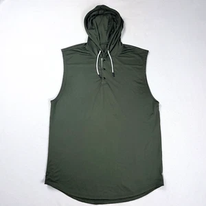 BYLT Basics Sleeveless Hoodie Shirt Men's Large Green The Circuit Tank Workout - Picture 1 of 9