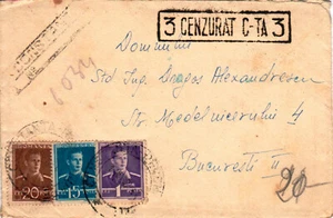 Rumänien, 1944, WWII Militär Zensiertes Cover & Brief, Constanta Briefmarken - Bild 1 von 5