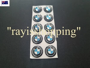 10 Car Key FOB BMW EXTRA SMALL Decals, Sticker Badge Sticker Interior Exterior - Picture 1 of 2