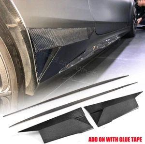 REAL CARBON Side Skirt Lip Splitters For Benz C217 S500 S63 S65 2014-19 BODYKIT - Bild 1 von 20