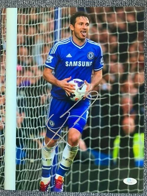 Foto firmada autografiada por Frank Lampard del Chelsea FC 11x14 certificado de autenticidad JSA #2 Foto 1 de 2