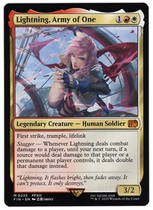 Magic The Gathering Final Fantasy: 0233 Lightning, Army Of One Standard Art Mythic!!! - Imagen 1 de 1