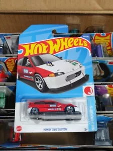 2022 Hot Wheels Honda Civic Custom Red - Picture 1 of 1