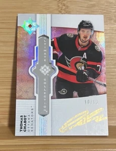 Thomas Chabot 2022 Upper Deck Ultimate Collection Emblems Gold Auto - #10/10 - Picture 1 of 2