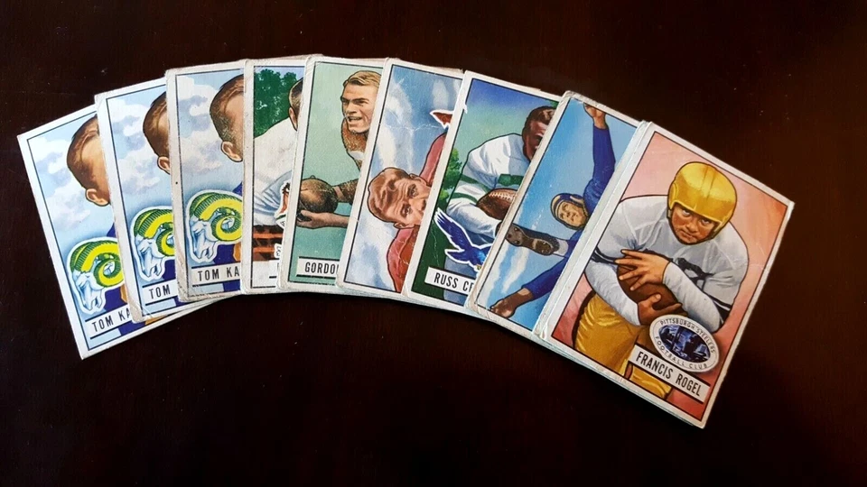 1951 Bowman football cards, complete your set - Image 1 of 1