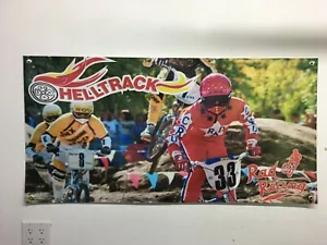 RAD RACING racers hell track VANS HUTCH HARO mancave BANNER 4ft X 2ft - Picture 1 of 5