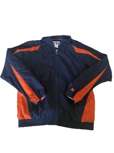 Chaqueta deportiva vintage Y2K Russell azul y naranja - talla mediana - Imagen 1 de 4