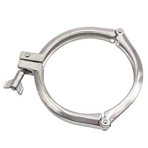 HFS(R) 6" Dreisegment Sanitärklemme, Edelstahl 304, Tri Clamp Kleeblatt - Bild 1 von 3
