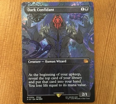Dark Confidant, M 0334, NM Borderless, MTG Final Fantasy FFXIV, FIN, Mythic - Image 1 of 2