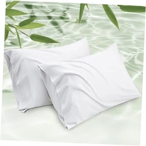  Pillow Cases Standard Size, Cooling Pillow Standard (20" x 26") 02 - White - Picture 1 of 7