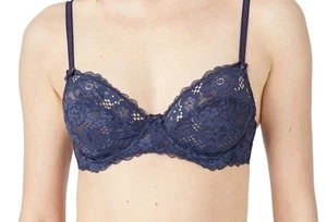 New Adored by Adore Me Women Chelsey Floral Lace Unlined Underwire Bra size 40 D - Picture 1 of 9