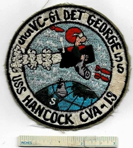 Vietnam War USS HANCOCK CV-19 CVA US Navy Aircraft Carrier Ship Shoulder Patch - Picture 1 of 2